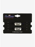 Marvel Avengers: Endgame Iron Man I Love You 3000 Cord Bracelet Set - BoxLunch Exclusive, , alternate