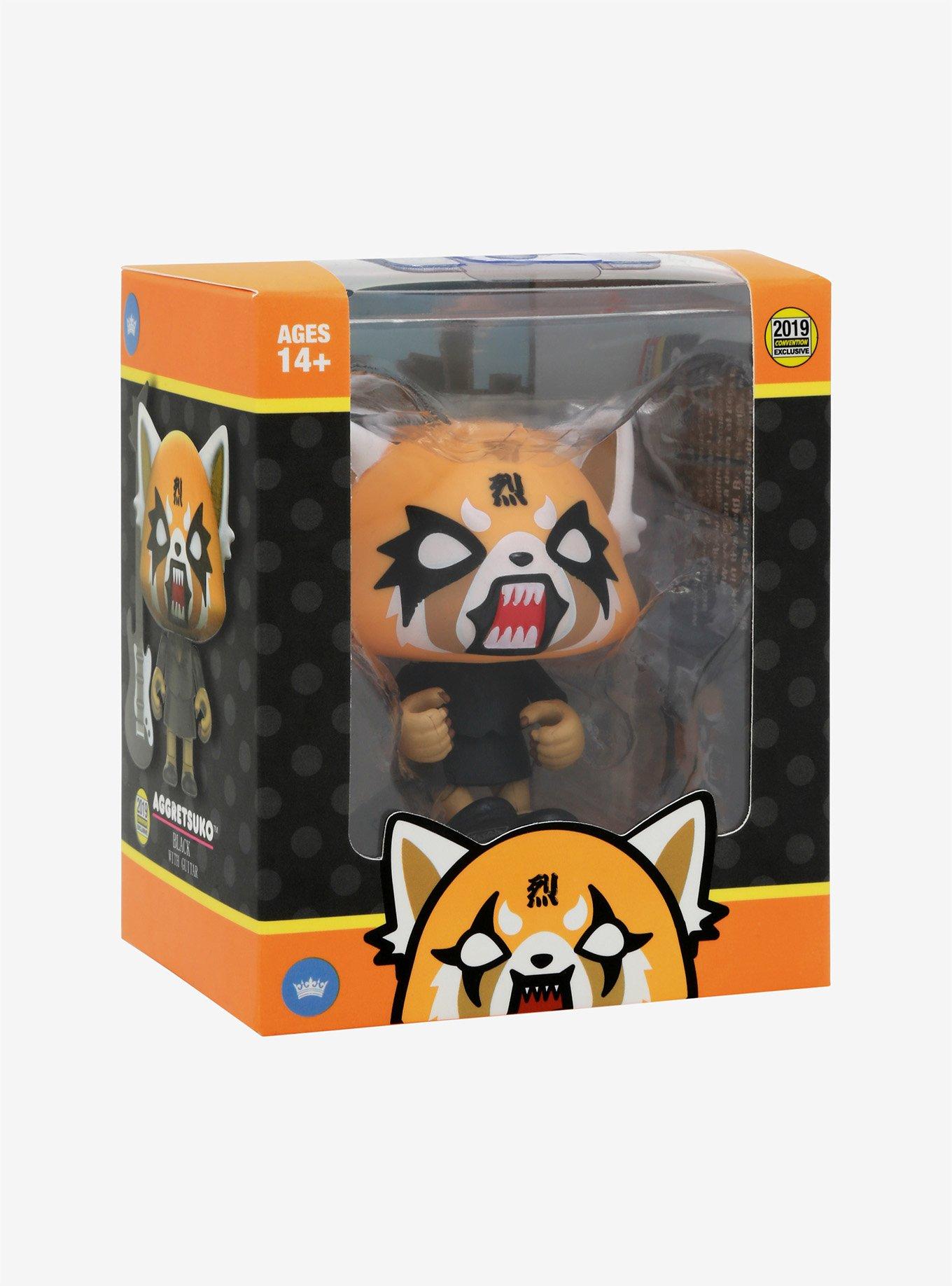 The Loyal Subjects Aggretsuko Death Metal Guitar Action Vinyl Summer Convention Exclusive, , alternate
