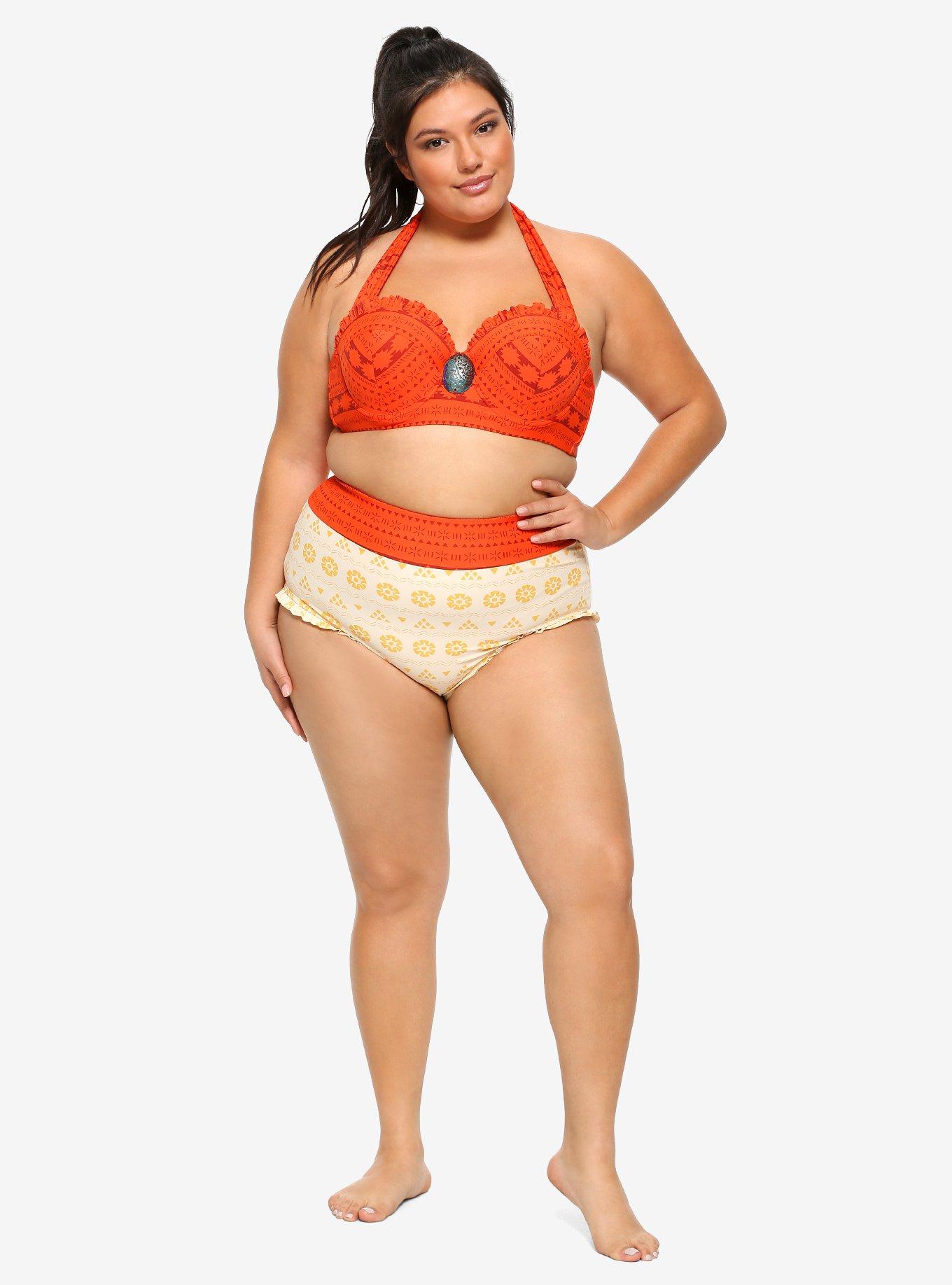 Disney Moana Heart Of Te Fiti Swim Top Plus Size, MULTI, alternate