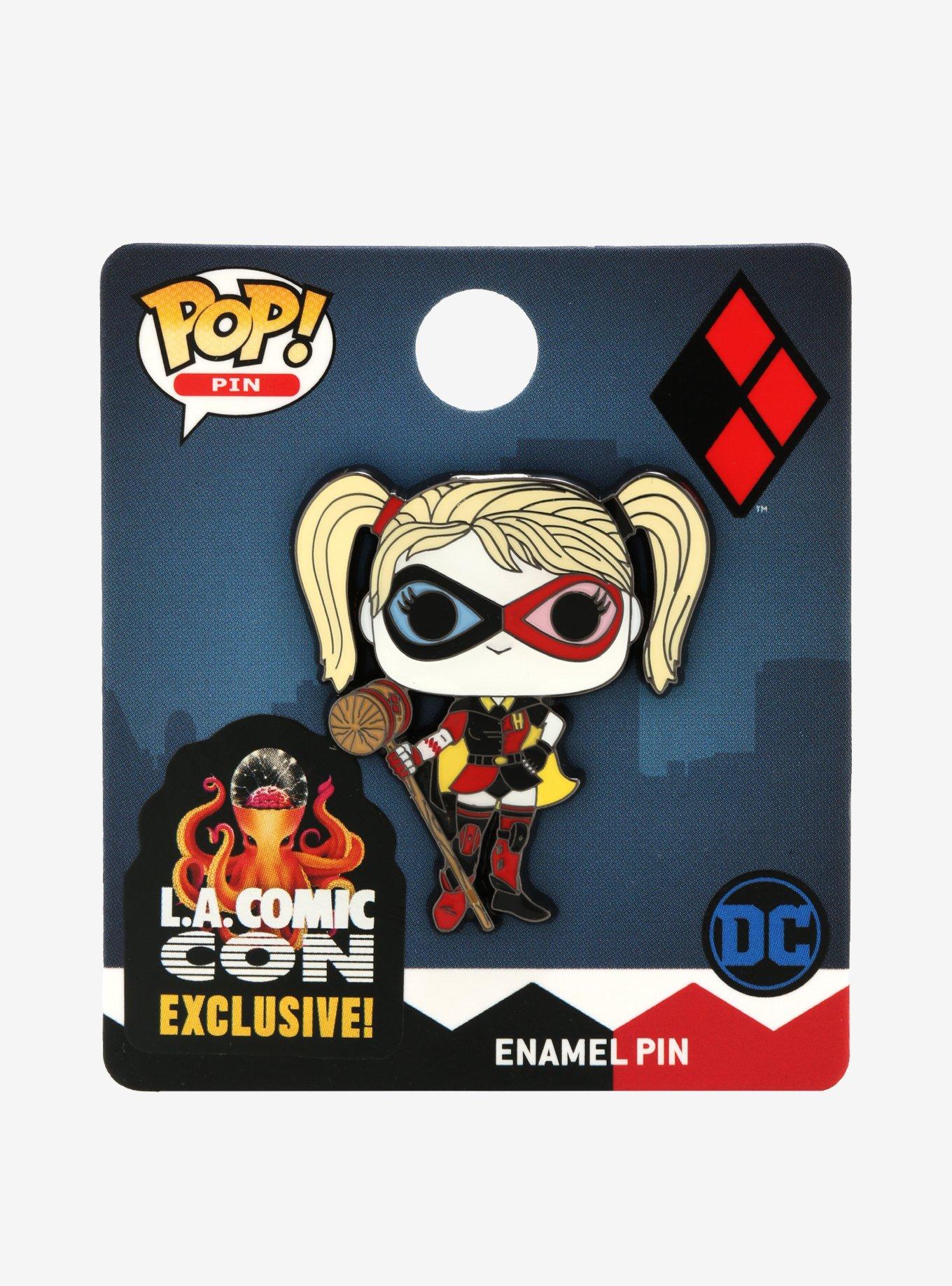Funko Pop! DC Comics Harley Quinn As Robin Enamel Pin 2019 L.A. Comic Con Exclusive, , alternate