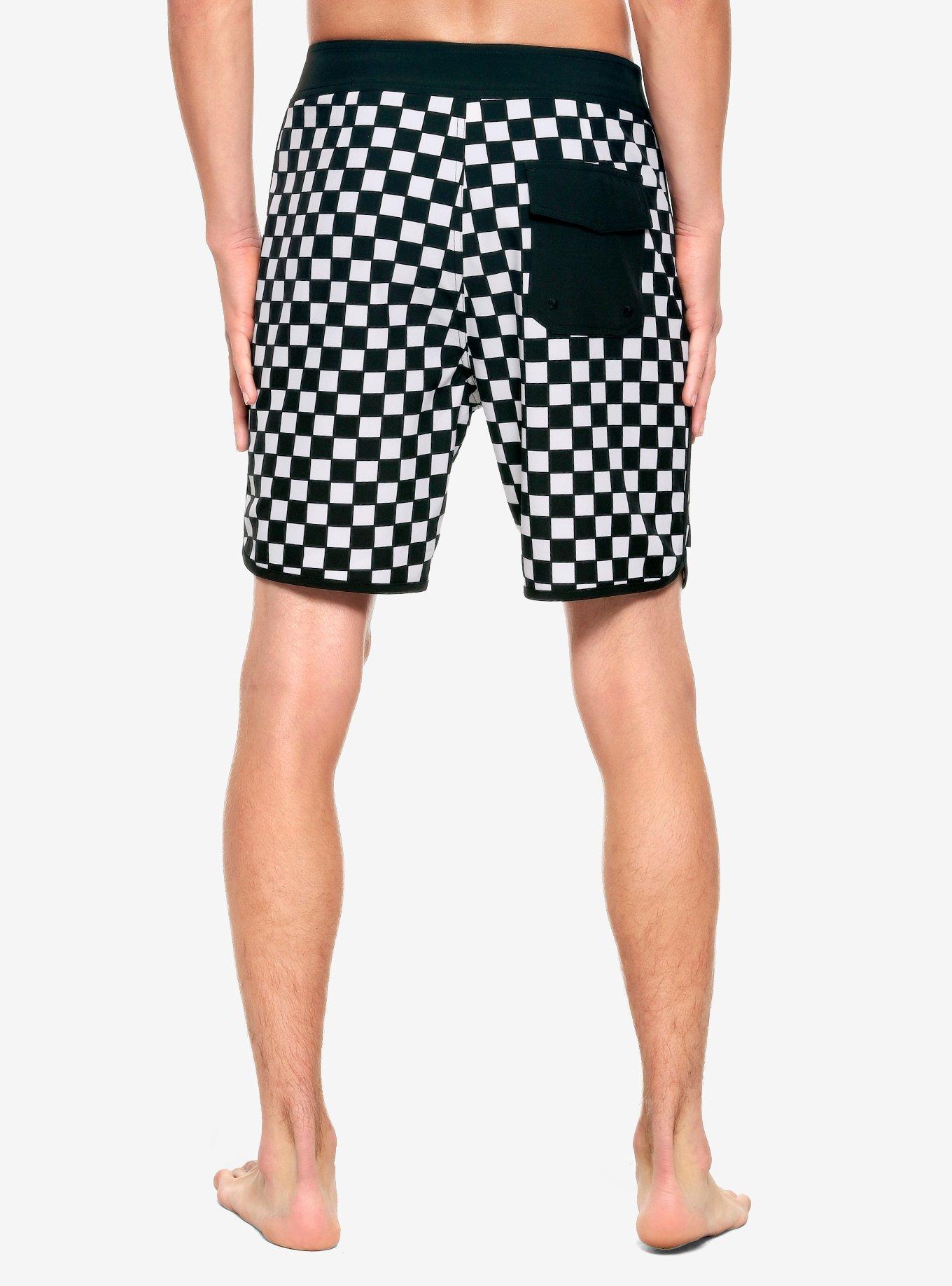 The Nightmare Before Christmas Jack Skellington Checkered Swim Trunks, MULTI, alternate