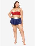 DC Comics Wonder Woman Halter Swim Top Plus Size, MULTI, alternate