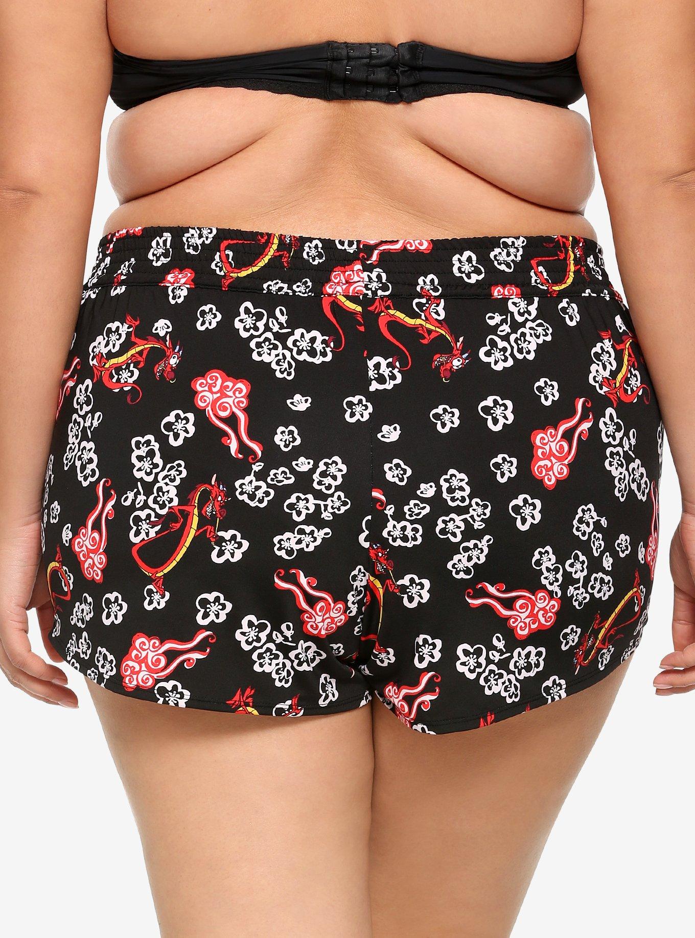 Disney Mulan Mushu Swim Shorts Plus Size, MULTI, alternate