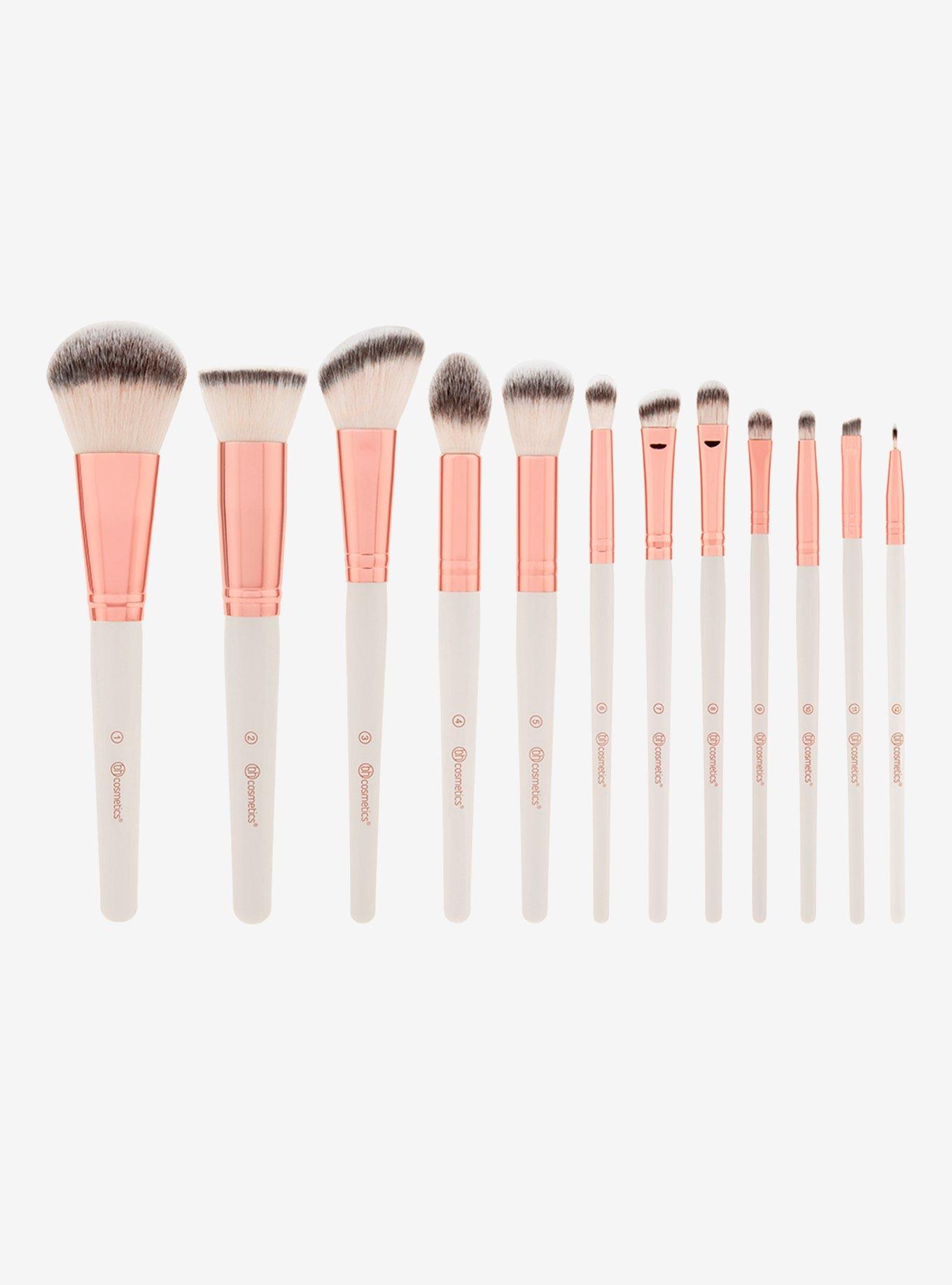 BH Cosmetics Rose Romance Makeup Brush Set, , alternate