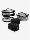 Cosmopolitan Black & White Cosmetic Bag Set, , alternate