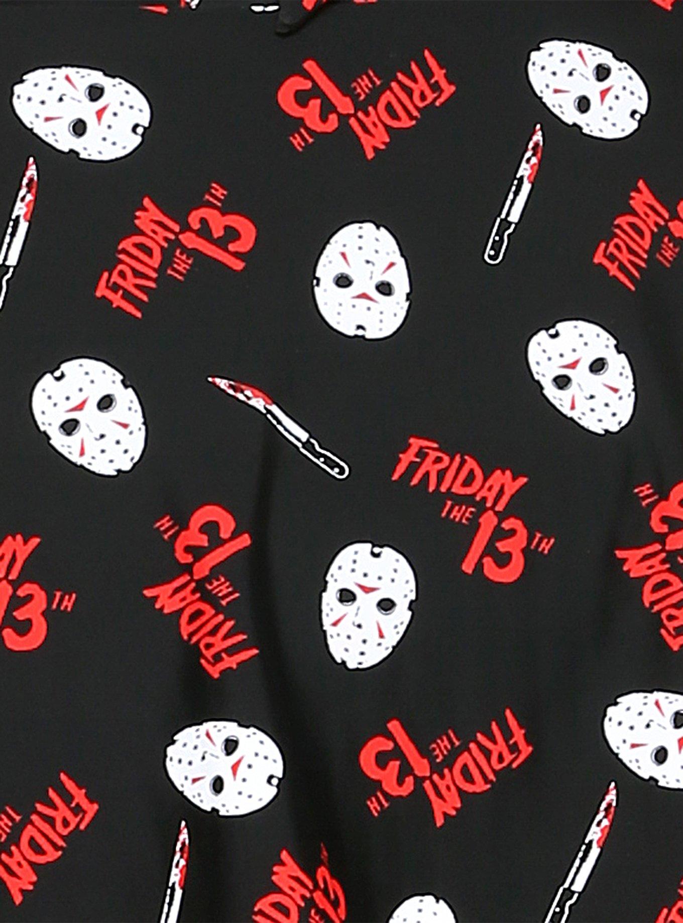 Friday The 13th Jason Mask Swim Top Plus Size, MULTI, alternate