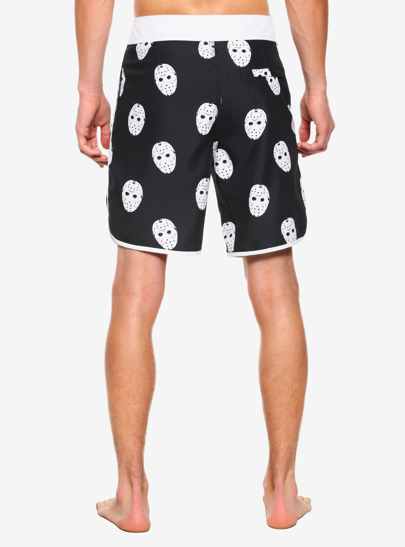 Friday The 13th Jason Mask Swim Trunks, MULTI, alternate