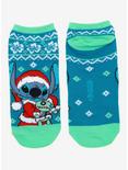 Disney Lilo & Stitch Holiday No-Show Socks, , alternate