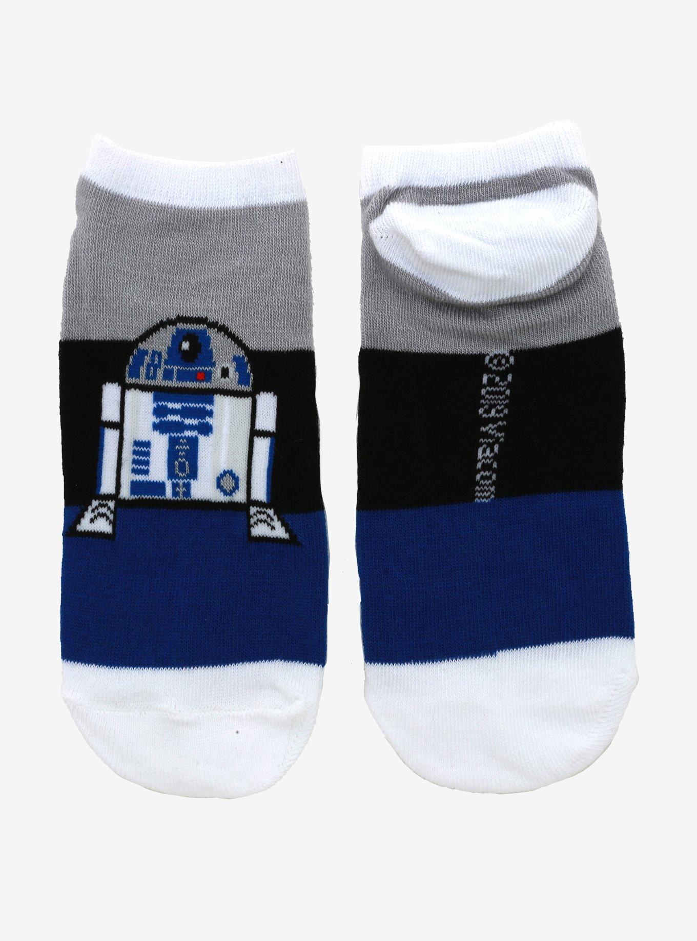 Star Wars R2-D2 Color-Block No-Show Socks, , alternate