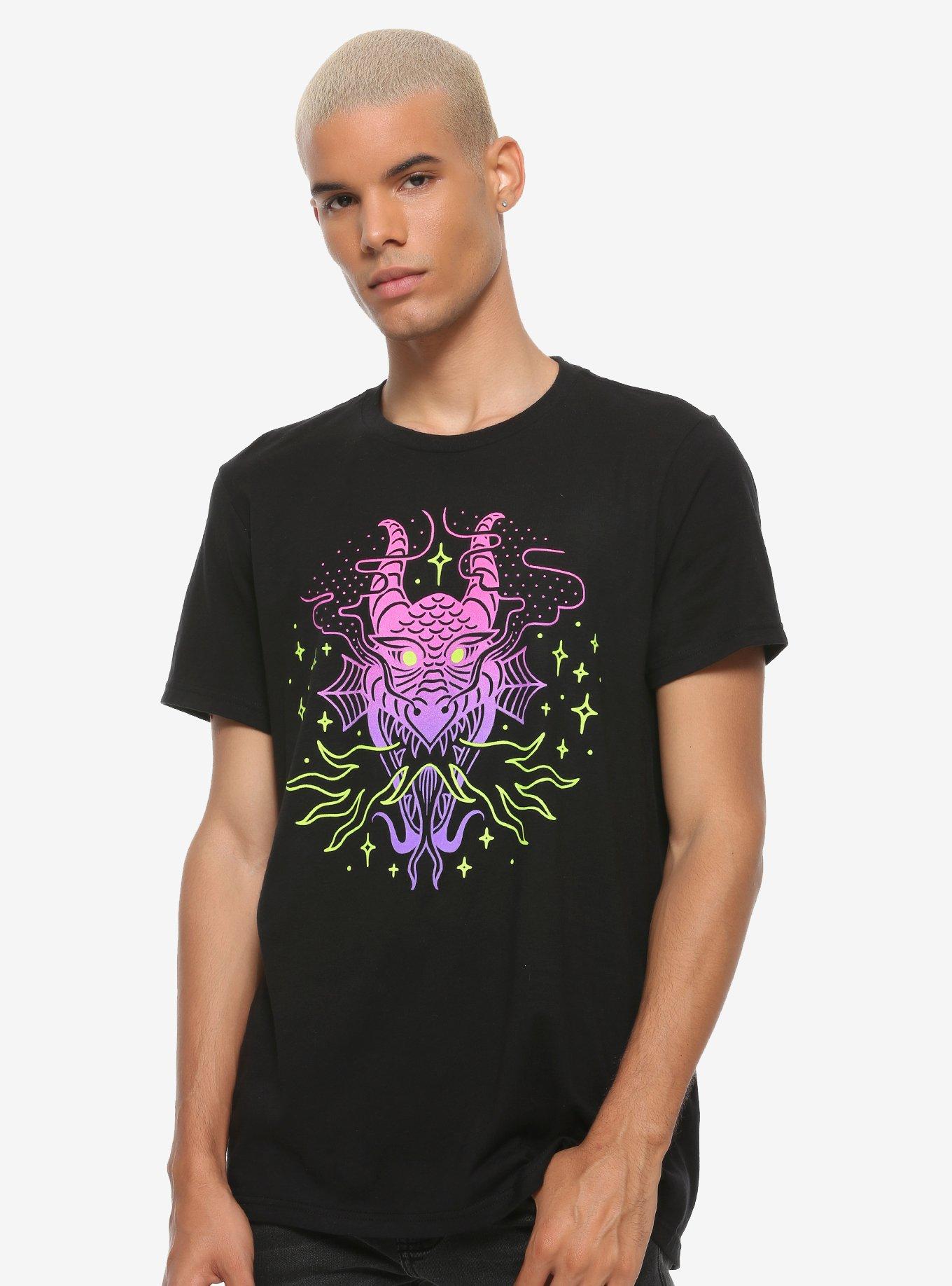 Disney Villains Maleficent Neon Dragon T-Shirt, MULTI, alternate