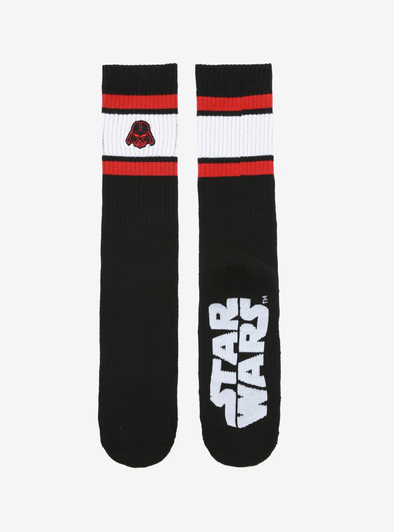 Star Wars Darth Vader Color-Block Crew Socks, , alternate
