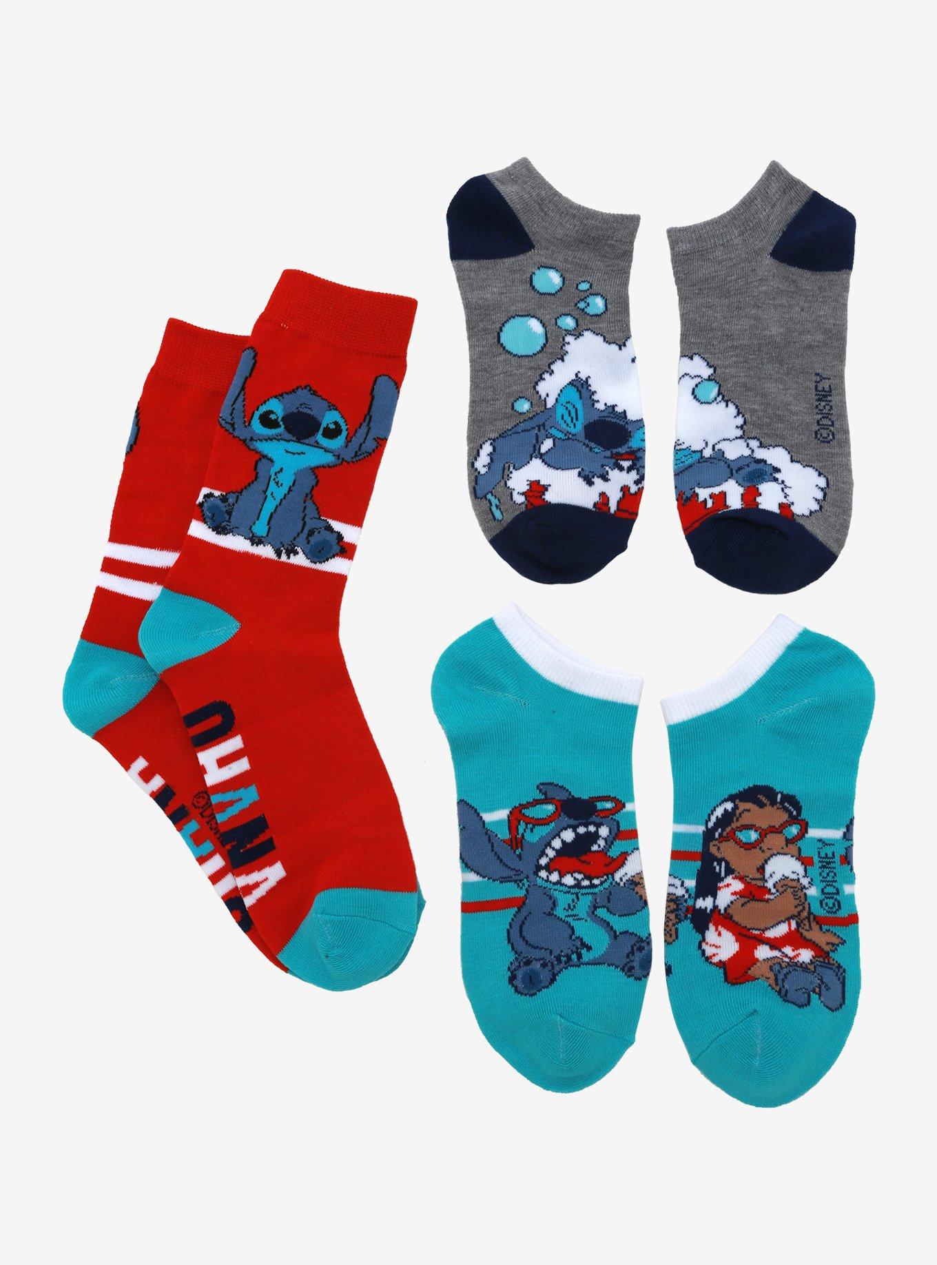 Disney Lilo & Stitch VHS Socks 3 Pair, , alternate