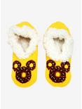 Disney Mickey Mouse Chocolate Donut Slipper Socks - BoxLunch Exclusive, , alternate