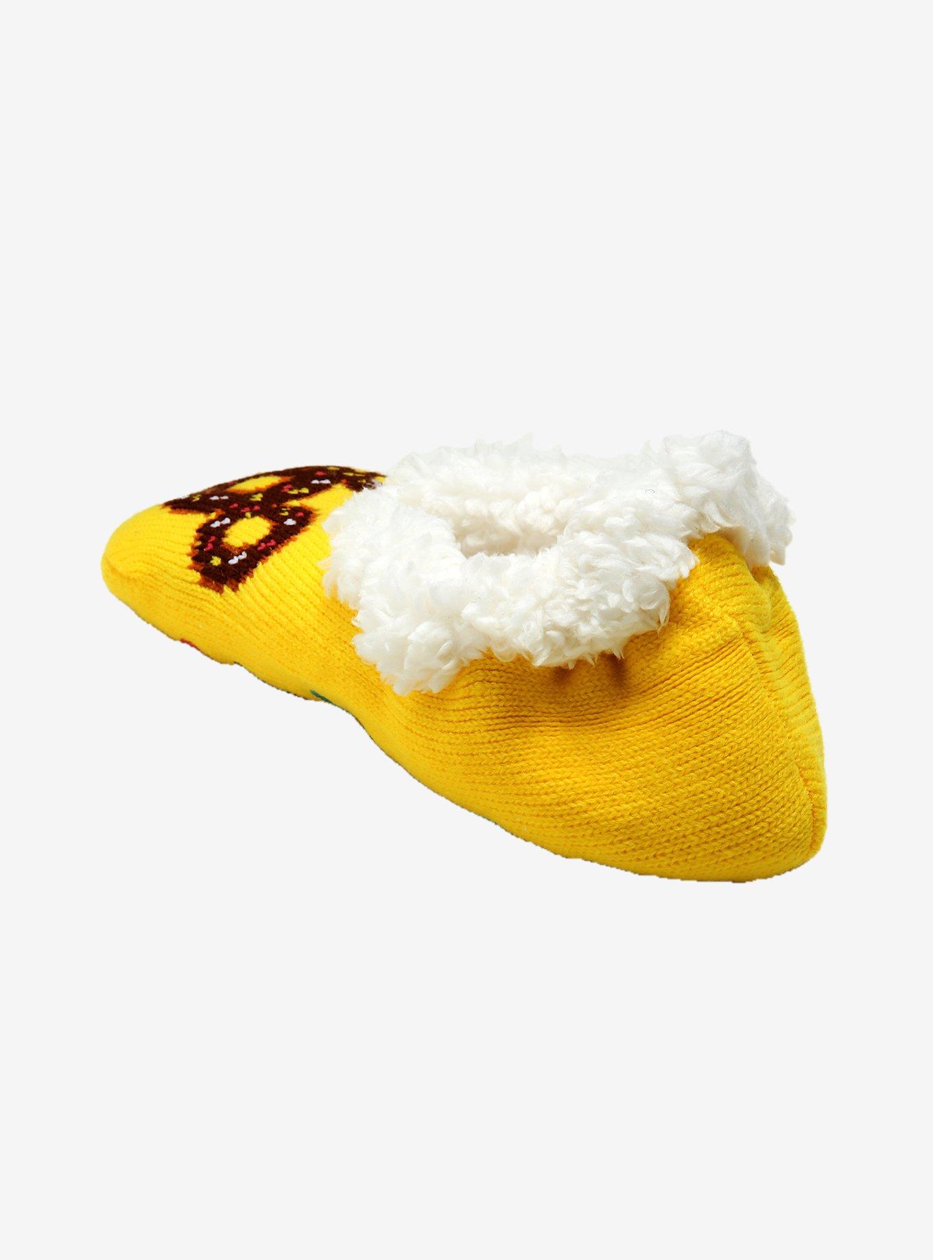 Disney Mickey Mouse Chocolate Donut Slipper Socks - BoxLunch Exclusive, , alternate