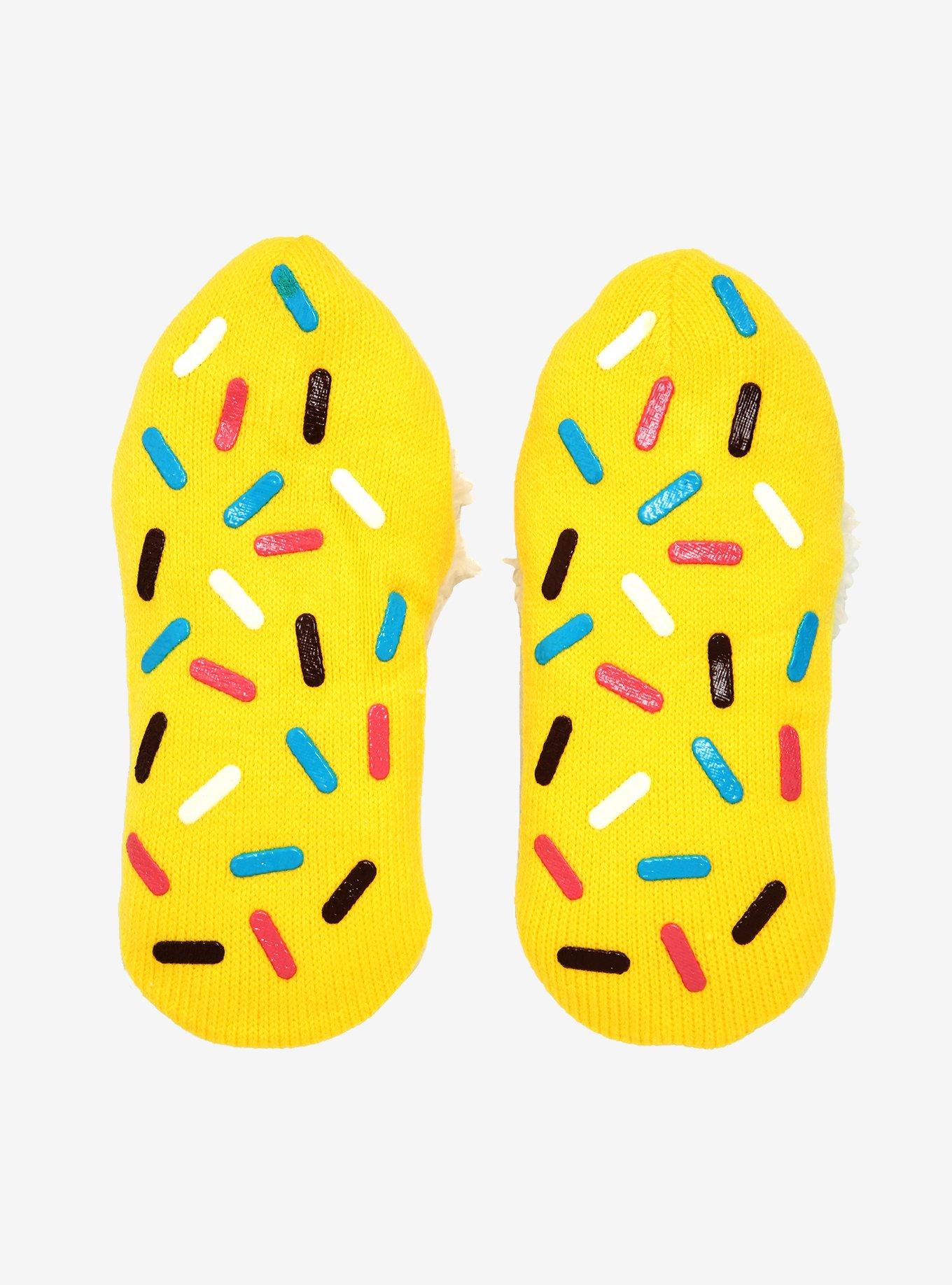 Disney Mickey Mouse Chocolate Donut Slipper Socks - BoxLunch Exclusive, , alternate