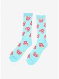 Disney Mickey Mouse Allover Print Strawberry Donut Crew Socks - BoxLunch Exclusive, , alternate
