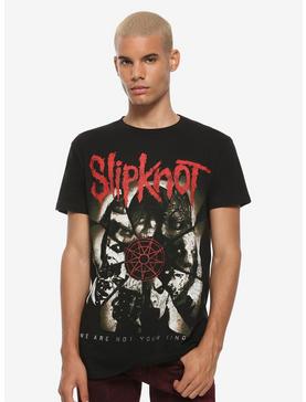 Plus Size Slipknot We Are Not Your Kind Mask Split T-Shirt, , hi-res
