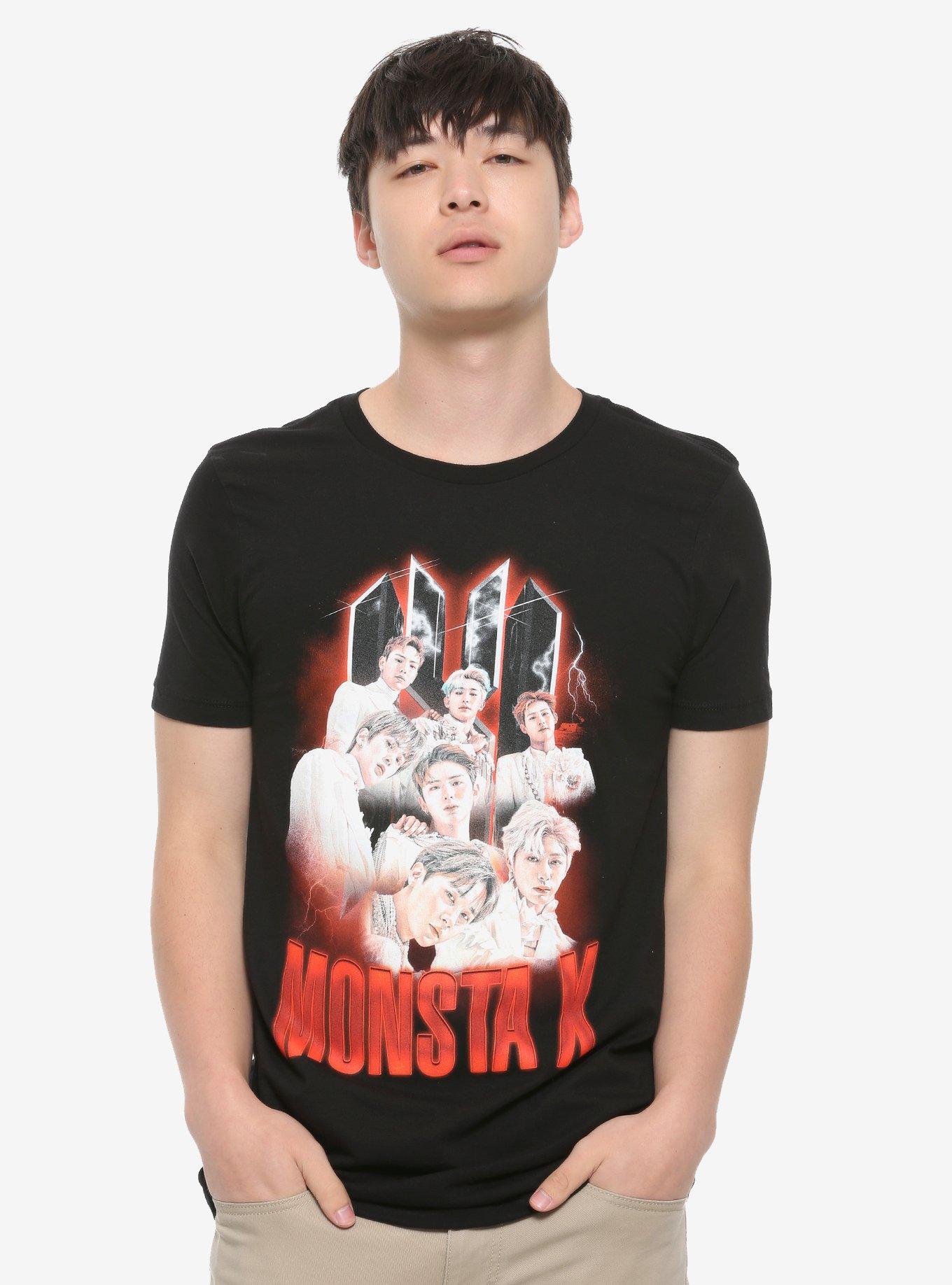 Monsta X Lightning Photo T-Shirt, BLACK, alternate