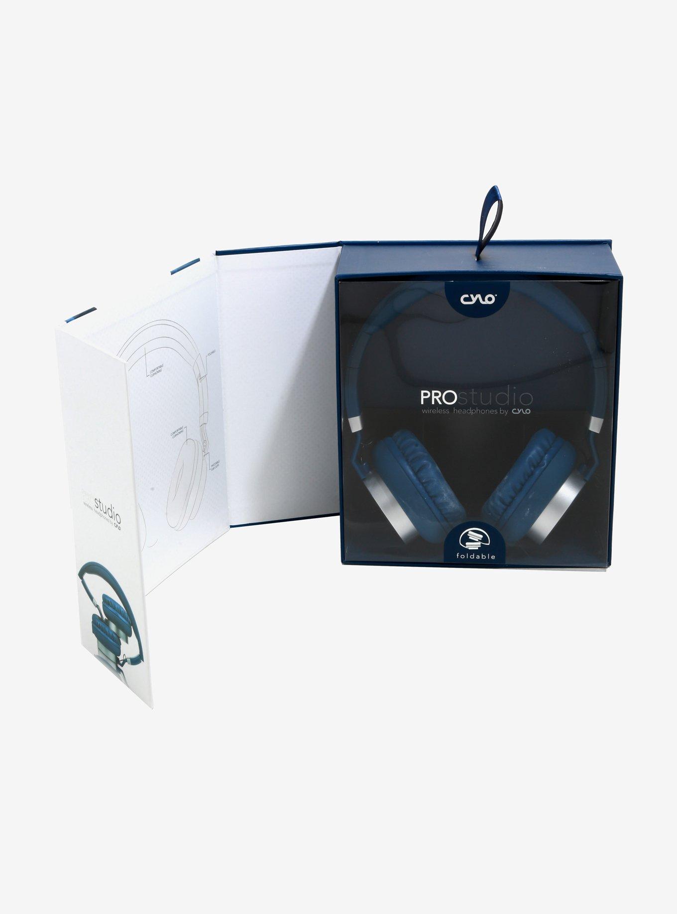 CYLO Pro-Studio Blue Bluetooth Wireless Headphones, , alternate