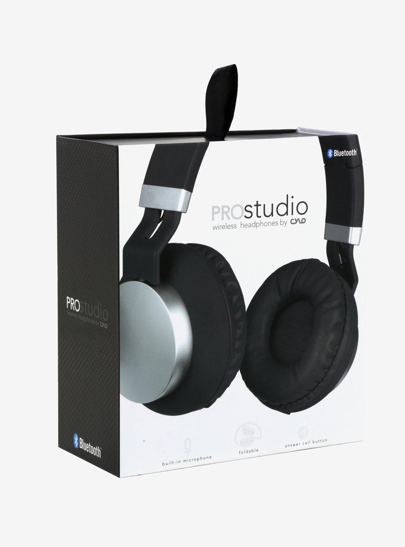 CYLO Pro-Studio Black Bluetooth Wireless Headphones, , alternate