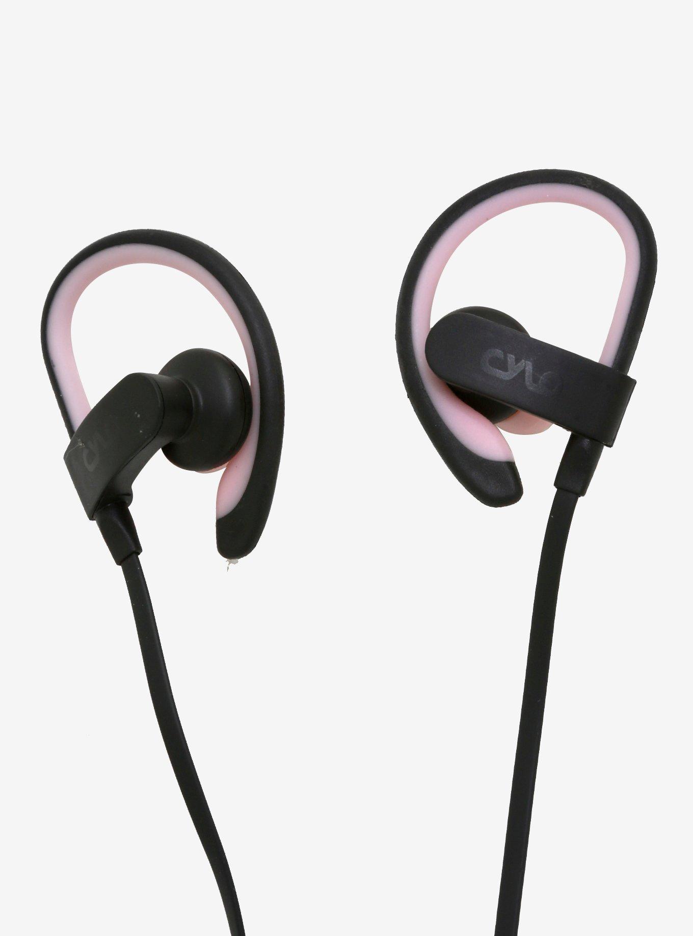 CYLO Black & Blush Active Fit Bluetooth Earbuds, , alternate