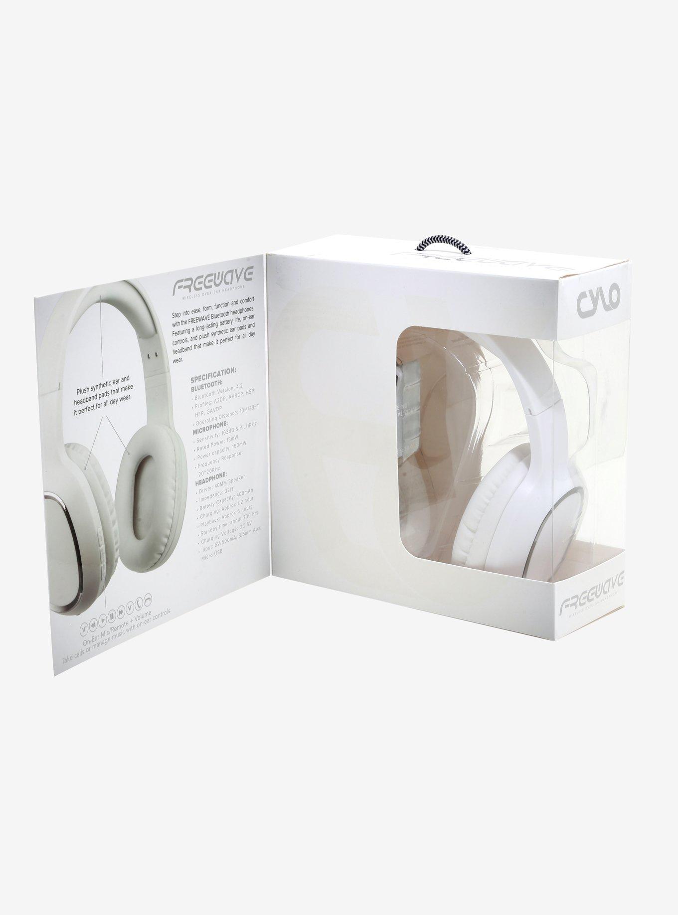 CYLO FreeWave White Bluetooth Wireless Headphones, , alternate
