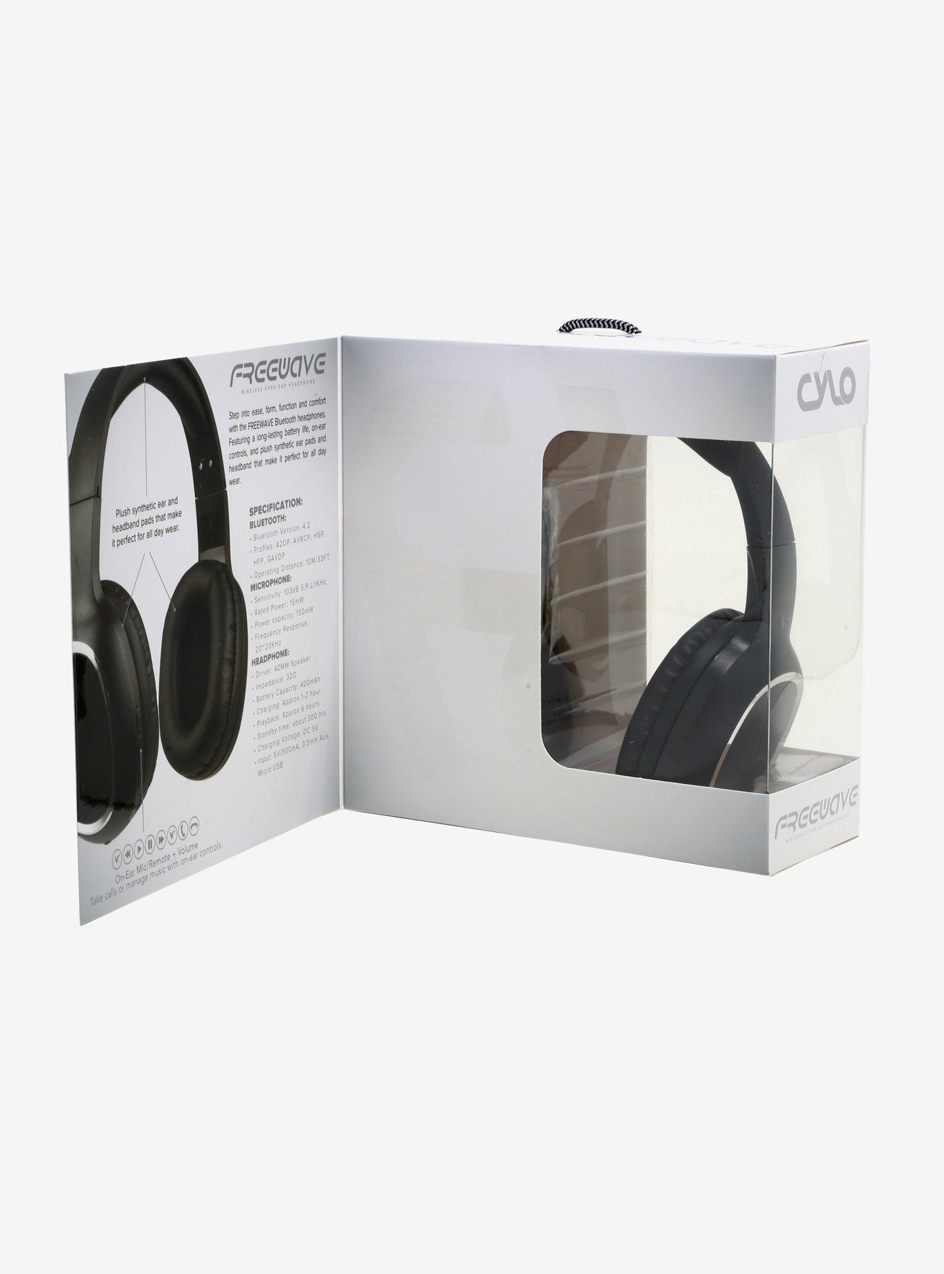 CYLO FreeWave Black Bluetooth Wireless Headphones, , alternate