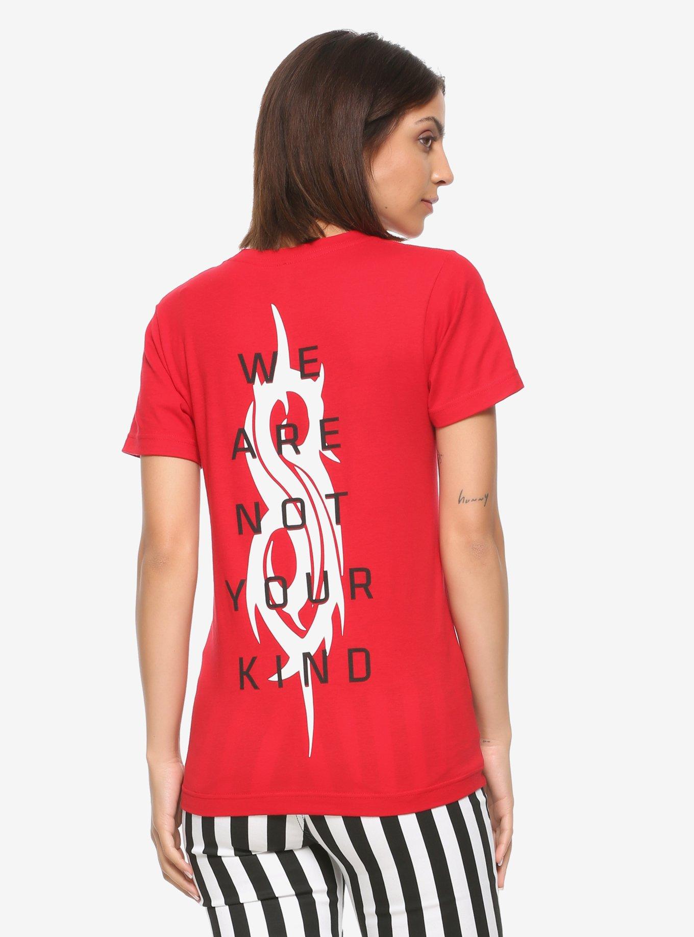 Slipknot We Are Not Your Kind Girls T-Shirt, RED, alternate