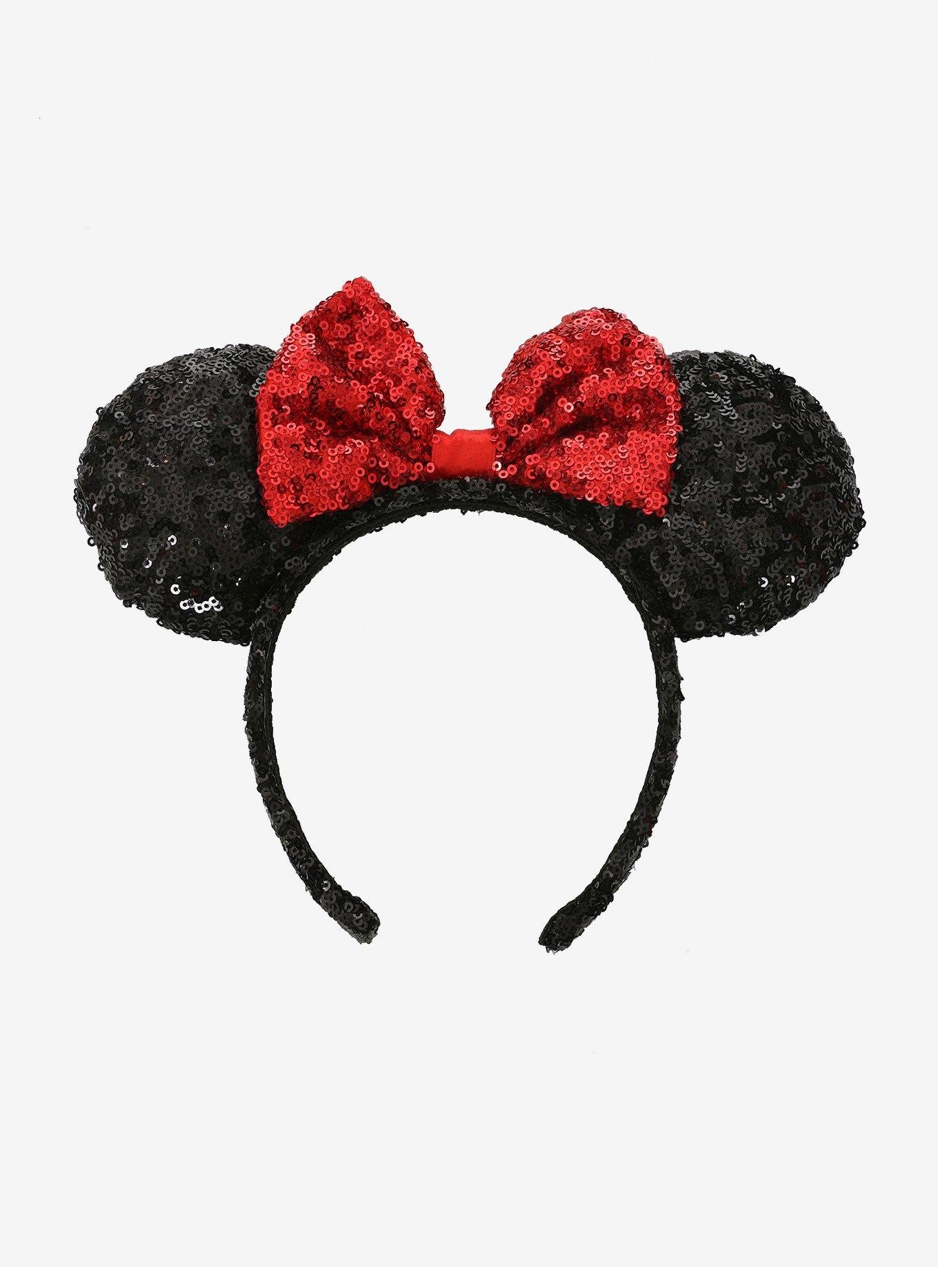 Disney Minnie Mouse Red Sequin Ear Headband, , alternate
