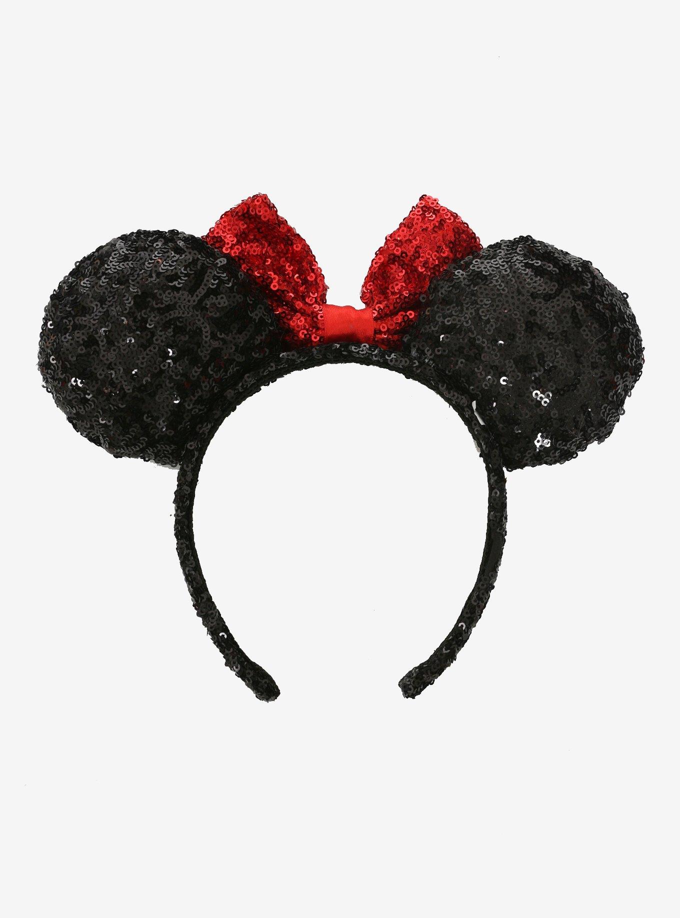 Disney Minnie Mouse Red Sequin Ear Headband, , alternate