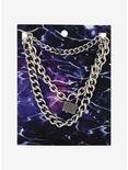 Padlock Chain Necklace Set, , alternate