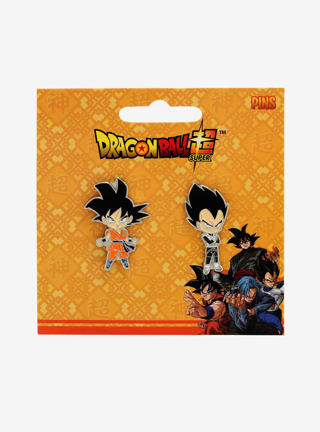 Dragon Ball Super Goku & Vegeta Enamel Pin Set, , alternate