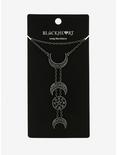 Moon Phase & Star Drop Necklace, , alternate