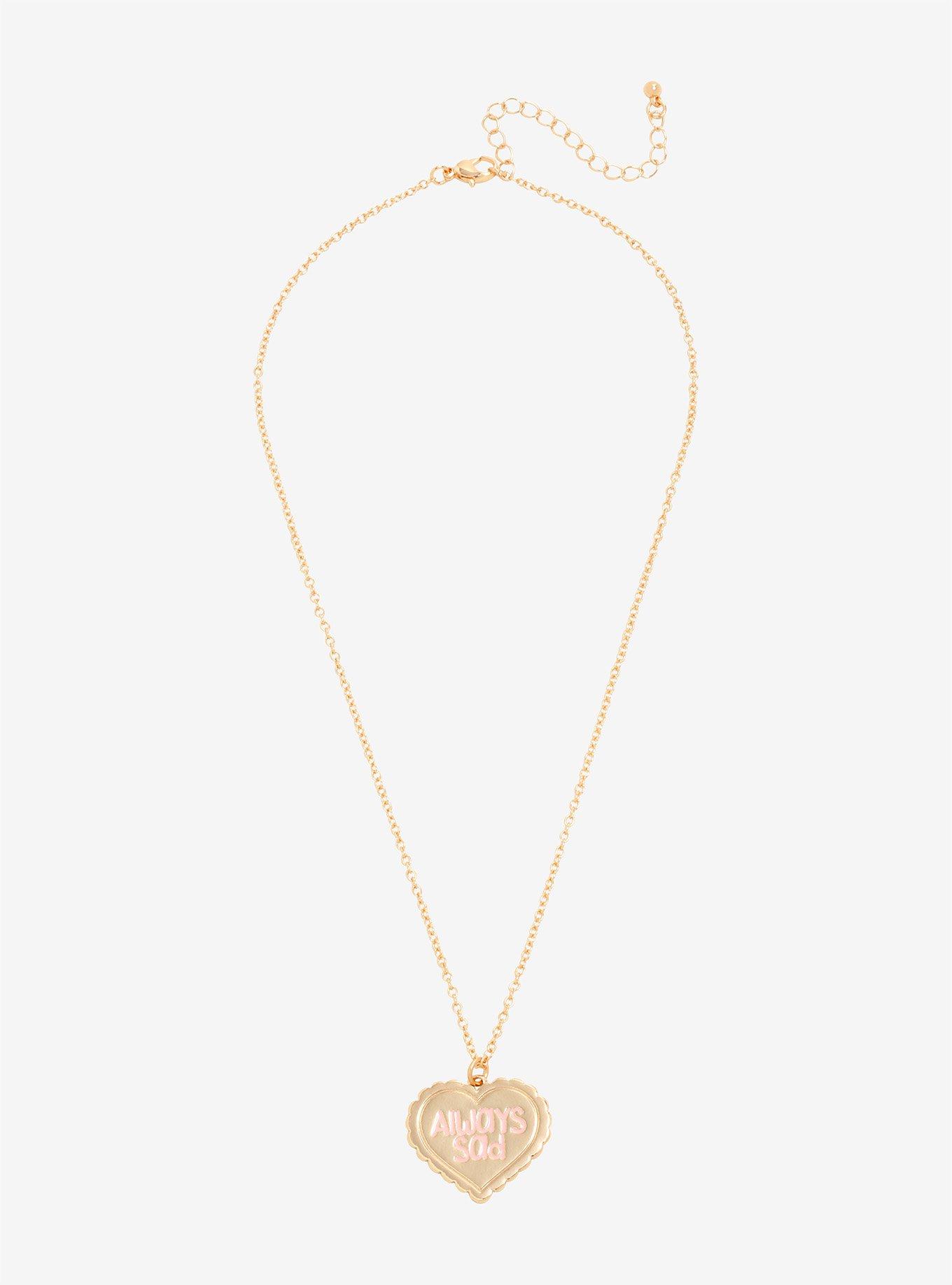Always Sad Heart Necklace, , alternate