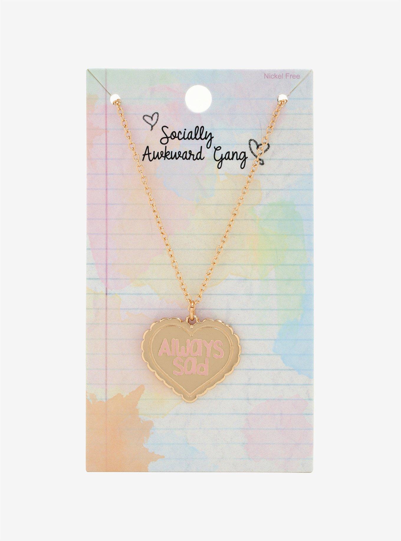 Always Sad Heart Necklace, , alternate