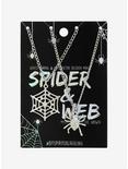 Spider & Web Best Friend Necklace Set, , alternate