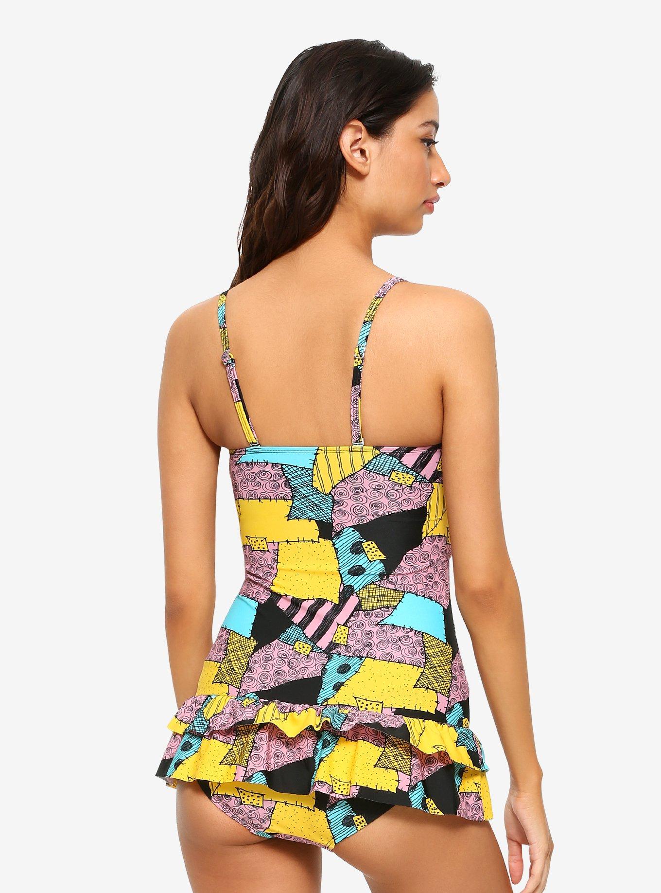 The Nightmare Before Christmas Ruffled Swimsuit, MULTI, alternate