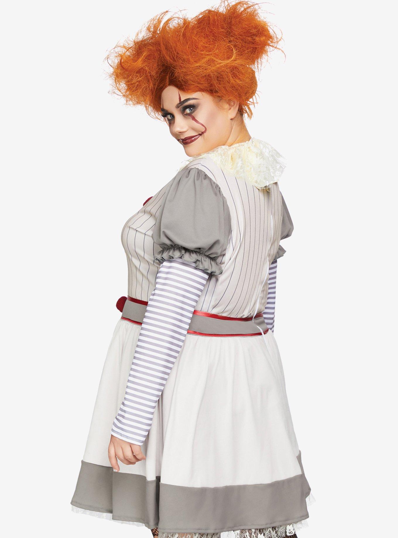 Creepy Clown Costume Plus Size, , hi-res