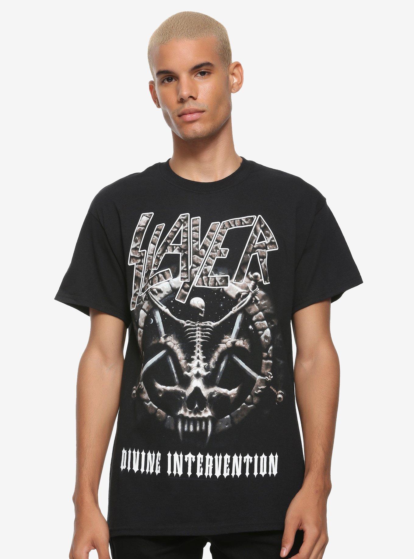 Slayer Divine Intervention Tour T-Shirt, BLACK, alternate