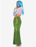 Green Shimmer Spandex Mermaid Skirt, GREEN, alternate