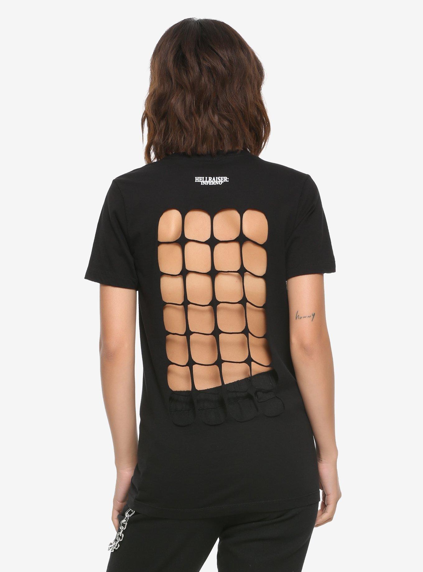 Hellraiser: Inferno Slashed Back Girls T-Shirt, MULTI, alternate