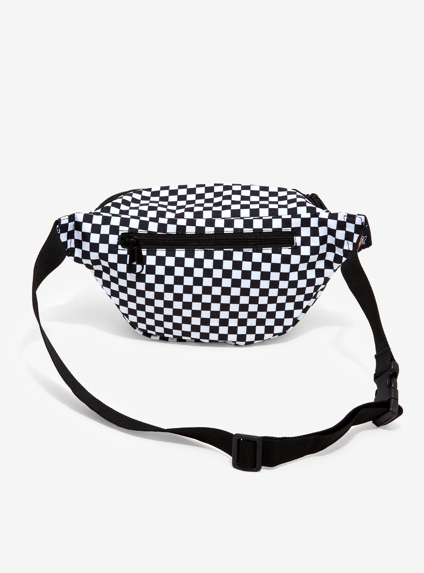 Dickies Black & White Checkered Fanny Pack, , alternate