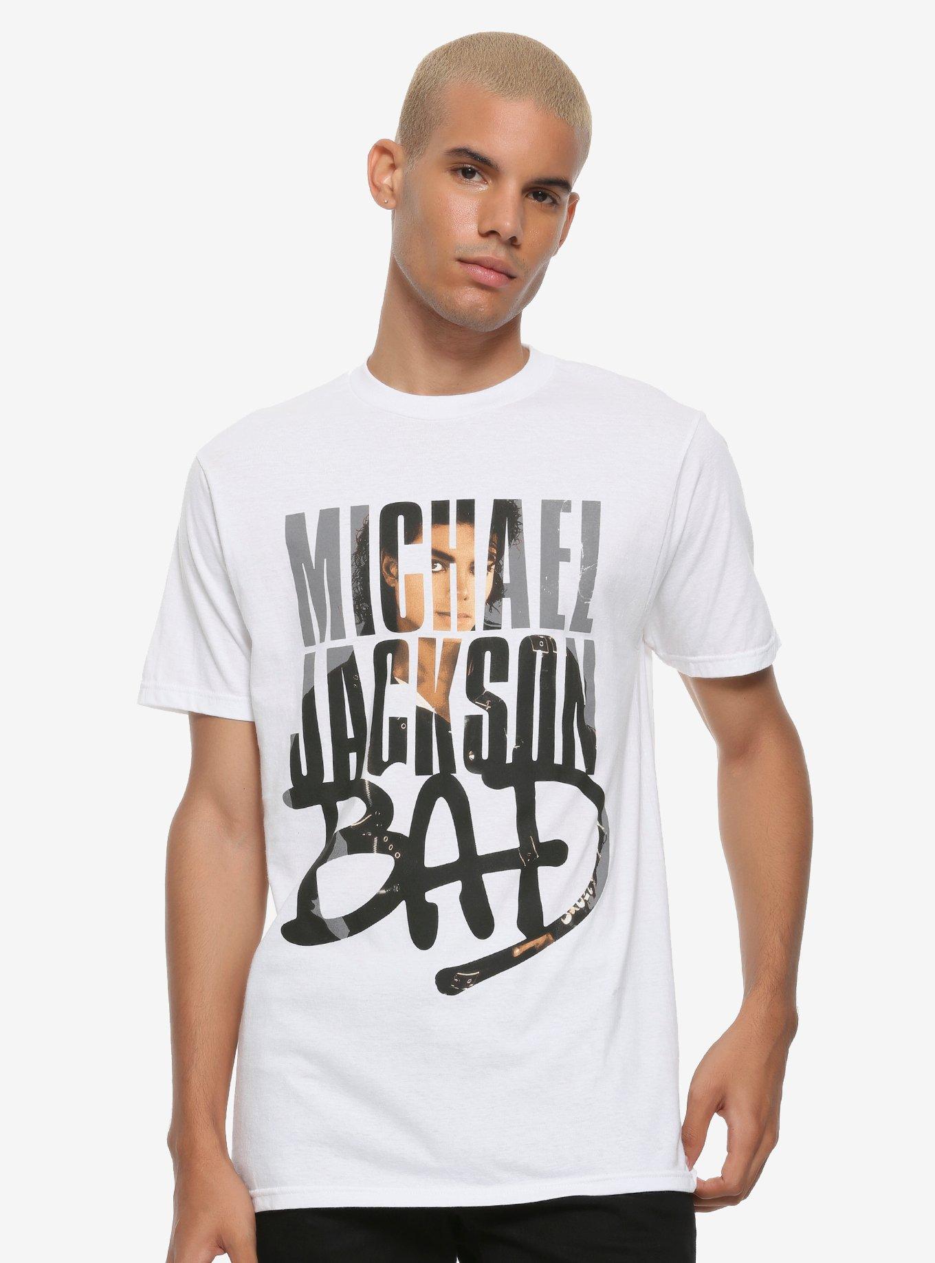 Michael Jackson Bad Tracklist T-Shirt, WHITE, alternate