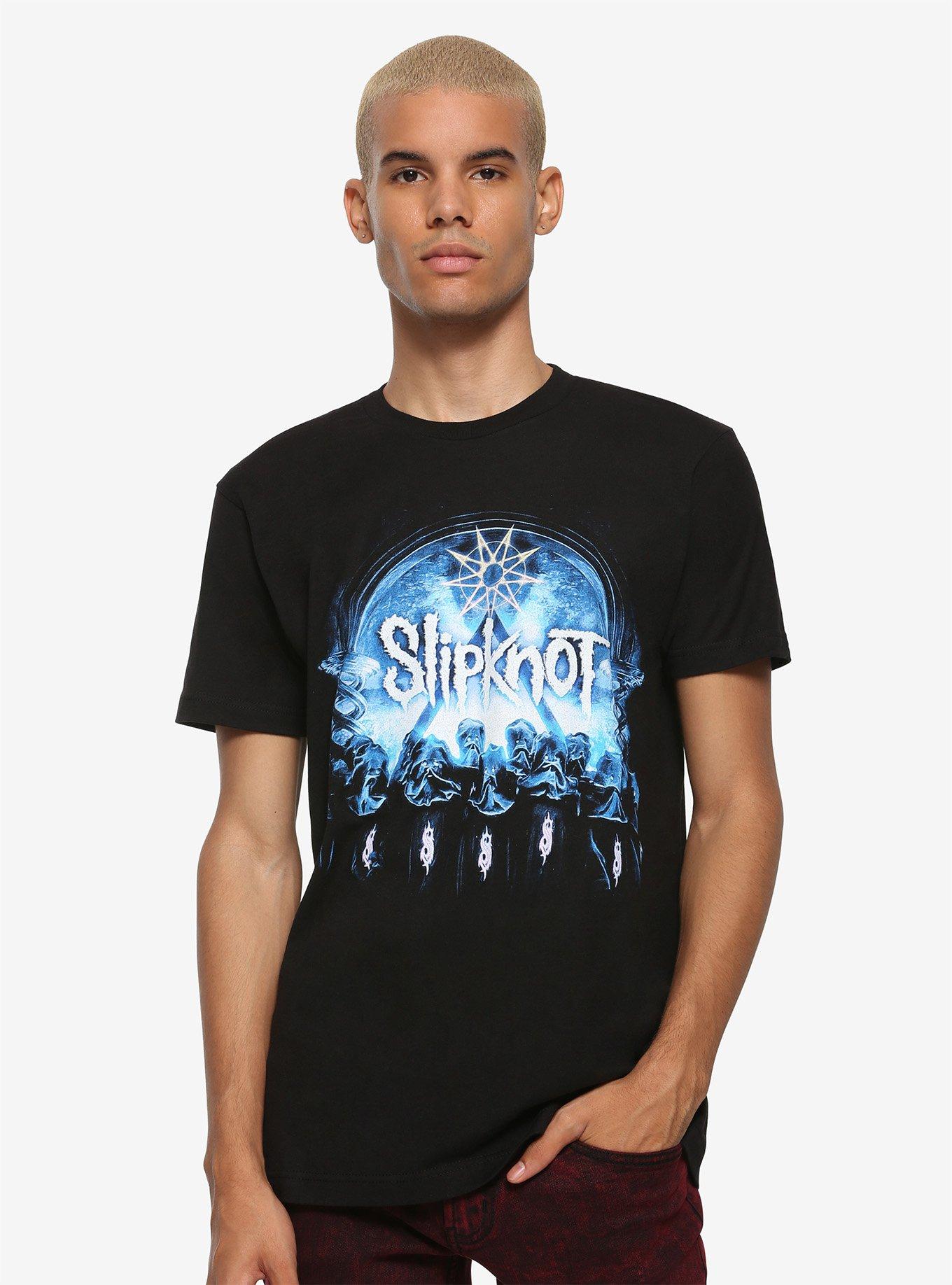 Slipknot Blue 9-Point Star T-Shirt, BLACK, alternate