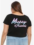 Disney The Sensational Six Girls Crop T-Shirt Plus Size, MULTI, alternate