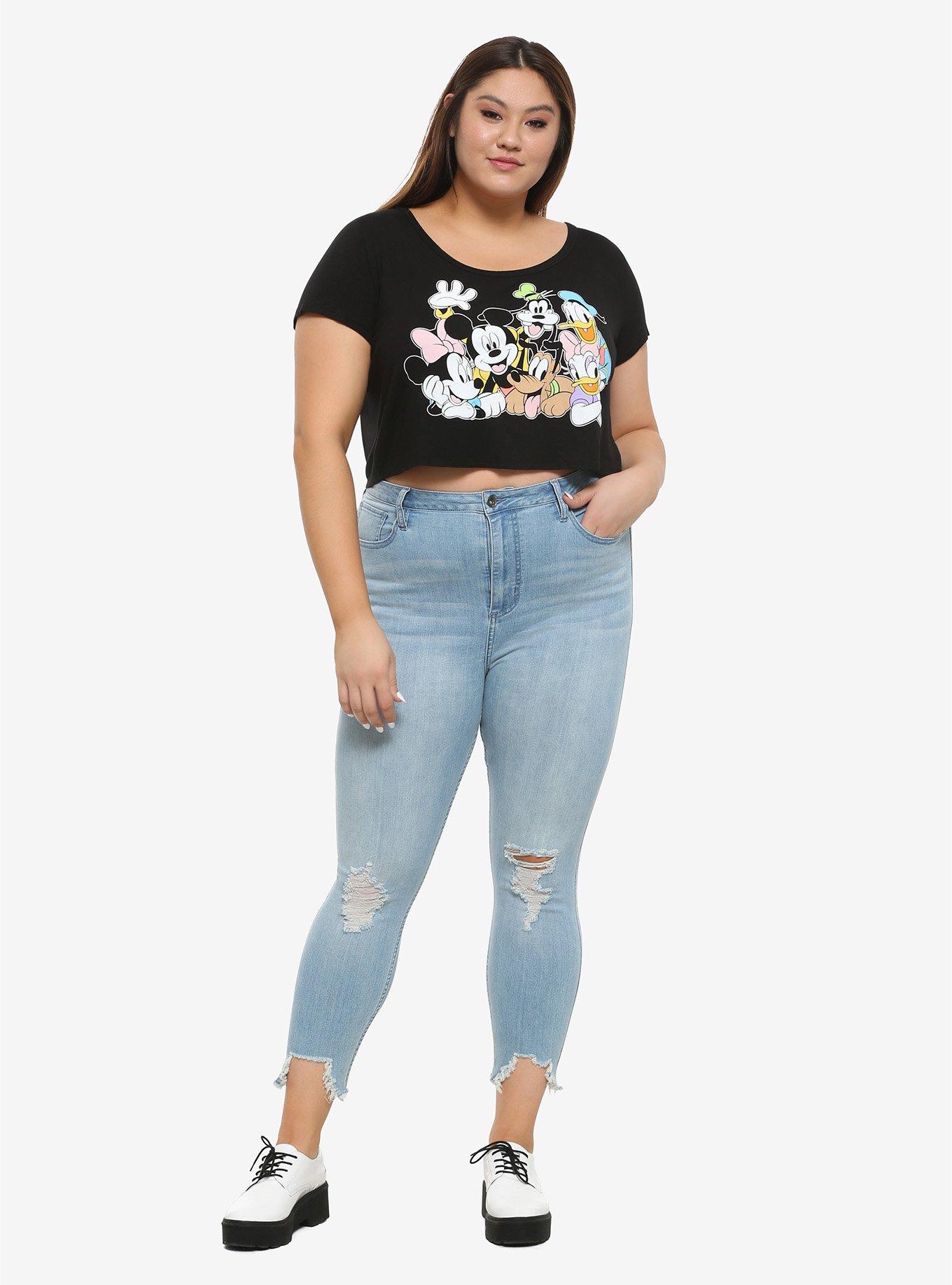 Disney The Sensational Six Girls Crop T-Shirt Plus Size, MULTI, alternate