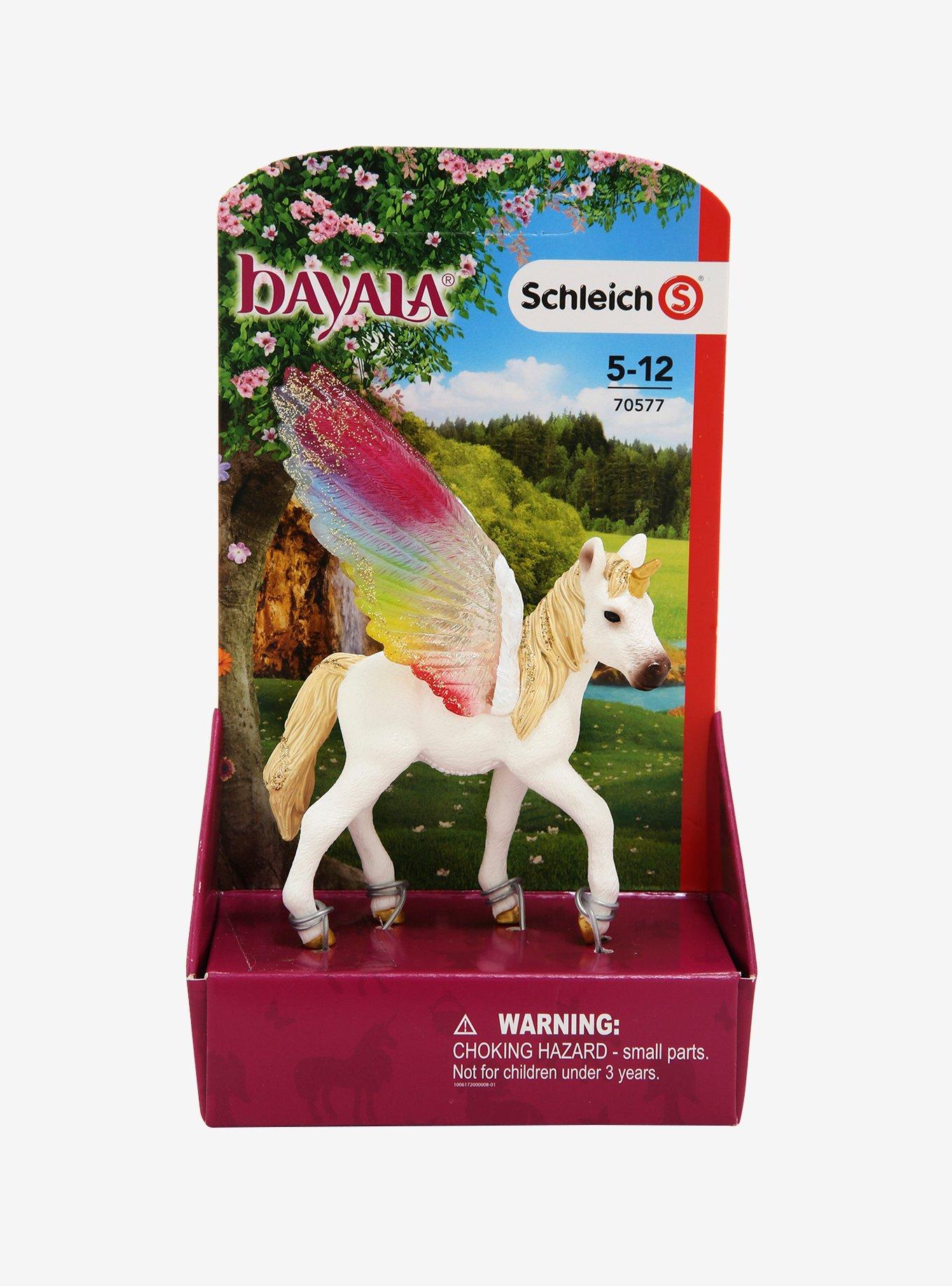 Winged Rainbow Unicorn Foal Figure, , alternate