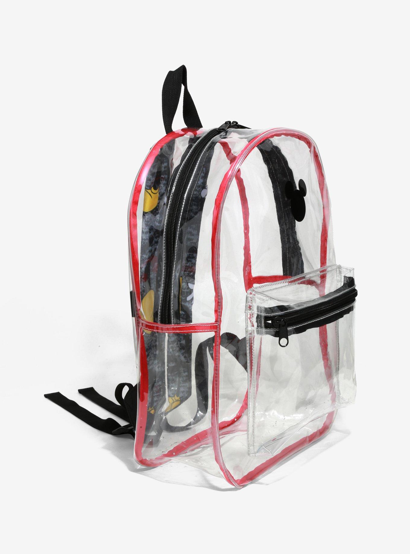 Disney Mickey Mouse Clear Backpack, , alternate