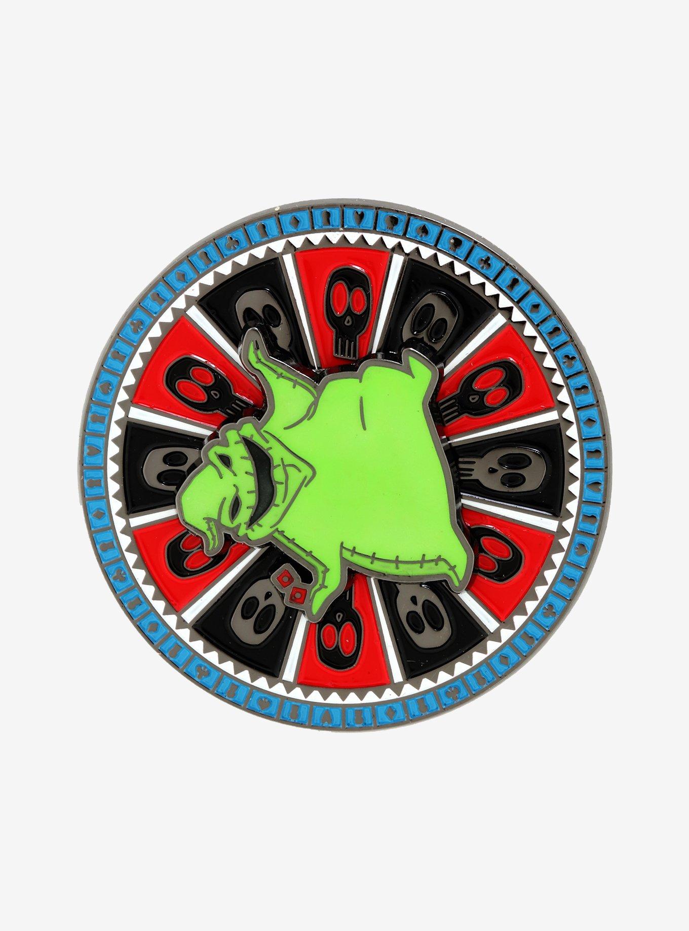 Disney The Nightmare Before Christmas Oogie Boogie Spinning Enamel Pin - BoxLunch Exclusive, , alternate