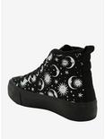 Celestial Sun & Moon Platform Hi-Top Sneakers, WHITE, alternate